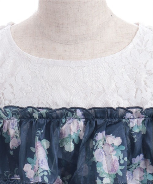 axes femme(アクシーズファム)の「ミルフィーユローズ柄ワンピース(ワンピース・キッズ・ネイビー/ラベンダー・MEDIUM/LARGE/X-LARGE)」の18枚目の写真