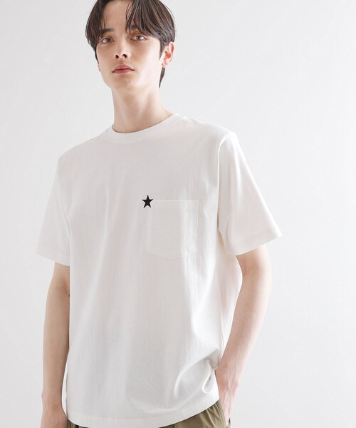 tk.TAKEO KIKUCHI（ティーケータケオキクチ）の「スターTシャツアソート（Tシャツ/カットソー・メンズ・ホワイト/ネイビー/ブラック系/ブラック/ホワイト系1/オリーブ系・01/02/03/04）」の20枚目の写真