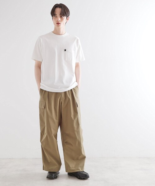 tk.TAKEO KIKUCHI（ティーケータケオキクチ）の「スターTシャツアソート（Tシャツ/カットソー・メンズ・ホワイト/ネイビー/ブラック系/ブラック/ホワイト系1/オリーブ系・01/02/03/04）」の19枚目の写真
