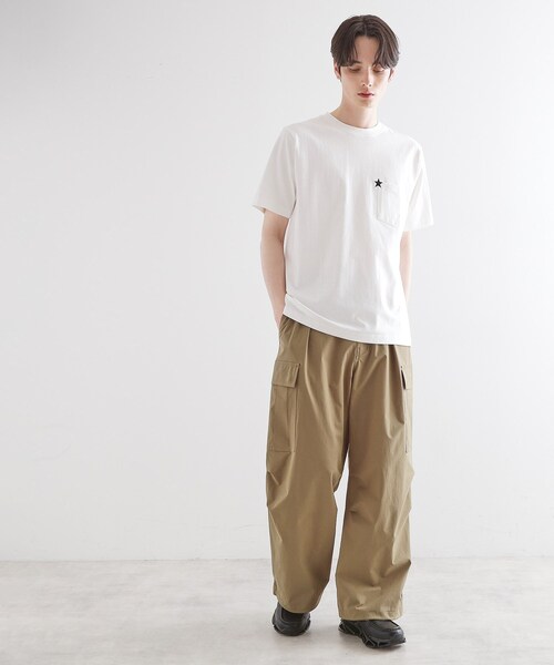 tk.TAKEO KIKUCHI（ティーケータケオキクチ）の「スターTシャツアソート（Tシャツ/カットソー・メンズ・ホワイト/ネイビー/ブラック系/ブラック/ホワイト系1/オリーブ系・01/02/03/04）」の18枚目の写真