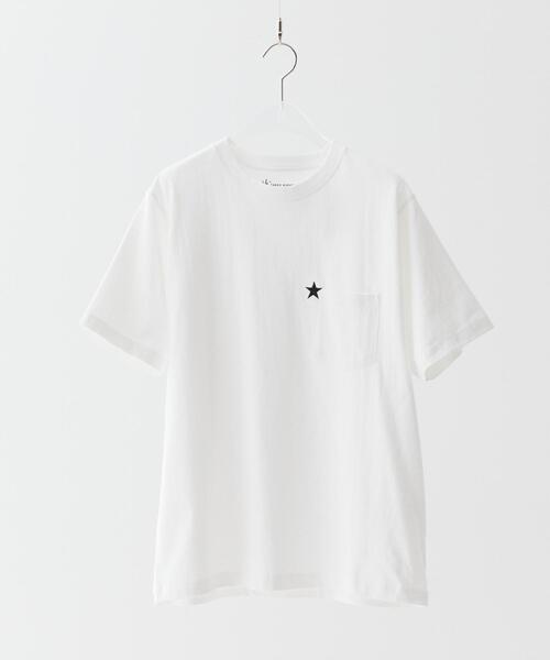 tk.TAKEO KIKUCHI（ティーケータケオキクチ）の「スターTシャツアソート（Tシャツ/カットソー・メンズ・ホワイト/ネイビー/ブラック系/ブラック/ホワイト系1/オリーブ系・01/02/03/04）」の2枚目の写真