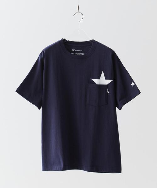 tk.TAKEO KIKUCHI（ティーケータケオキクチ）の「スターTシャツアソート（Tシャツ/カットソー・メンズ・ホワイト/ネイビー/ブラック系/ブラック/ホワイト系1/オリーブ系・01/02/03/04）」の6枚目の写真