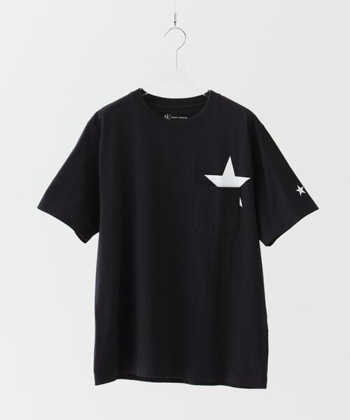 tk.TAKEO KIKUCHI（ティーケータケオキクチ）の「スターTシャツアソート（Tシャツ/カットソー・メンズ・ホワイト/ネイビー/ブラック系/ブラック/ホワイト系1/オリーブ系・01/02/03/04）」の3枚目の写真