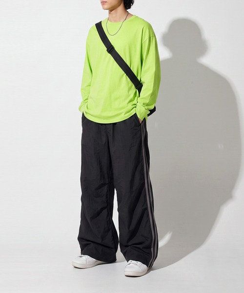 antiqua(アンティカ)の「配色 ダブルライン ワイドパンツ(その他パンツ・レディース・カーキ/ブラック・ONESIZE)」の11枚目の写真