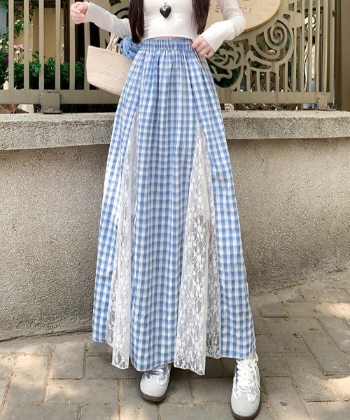 新品️Re.verofonna レース切り替えアシンメトリープリーツ