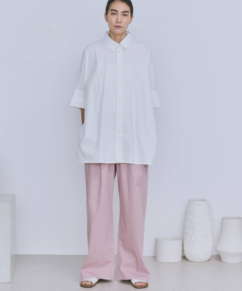 Libra Cue（リブラ キュー）の「デニムイージーパンツ（デニムパンツ・レディース・ネイビー/ホワイト/ブラック/ピンク/グレー・FREE）」の10枚目の写真