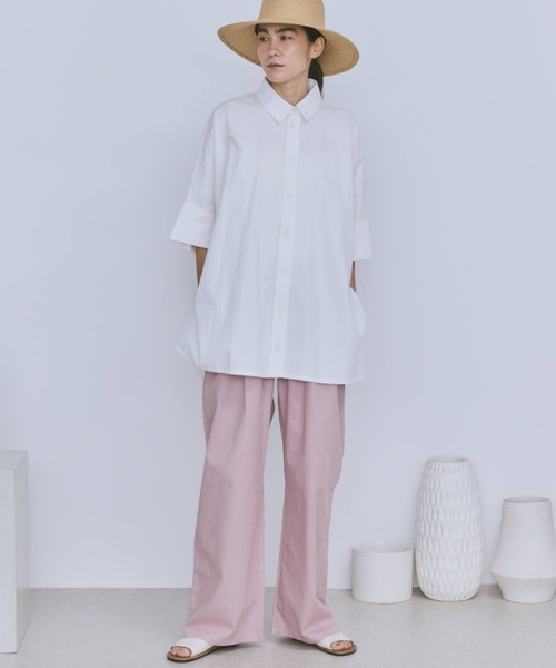 Libra Cue（リブラ キュー）の「デニムイージーパンツ（デニムパンツ・レディース・ネイビー/ホワイト/ブラック/ピンク/グレー・FREE）」の11枚目の写真