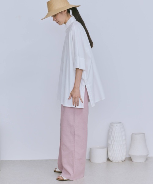 Libra Cue（リブラ キュー）の「デニムイージーパンツ（デニムパンツ・レディース・ネイビー/ホワイト/ブラック/ピンク/グレー・FREE）」の13枚目の写真