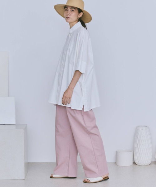 Libra Cue（リブラ キュー）の「デニムイージーパンツ（デニムパンツ・レディース・ネイビー/ホワイト/ブラック/ピンク/グレー・FREE）」の14枚目の写真