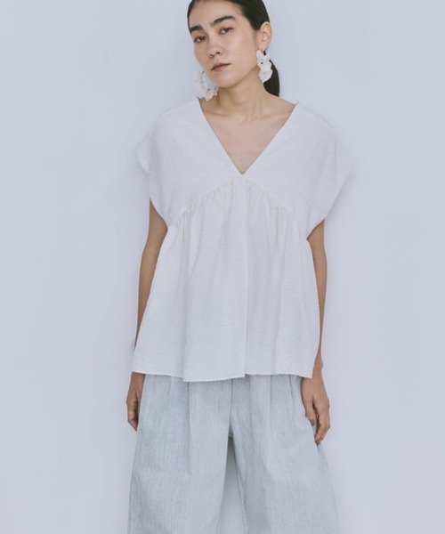 Libra Cue（リブラ キュー）の「デニムイージーパンツ（デニムパンツ・レディース・ネイビー/ホワイト/ブラック/ピンク/グレー・FREE）」の19枚目の写真