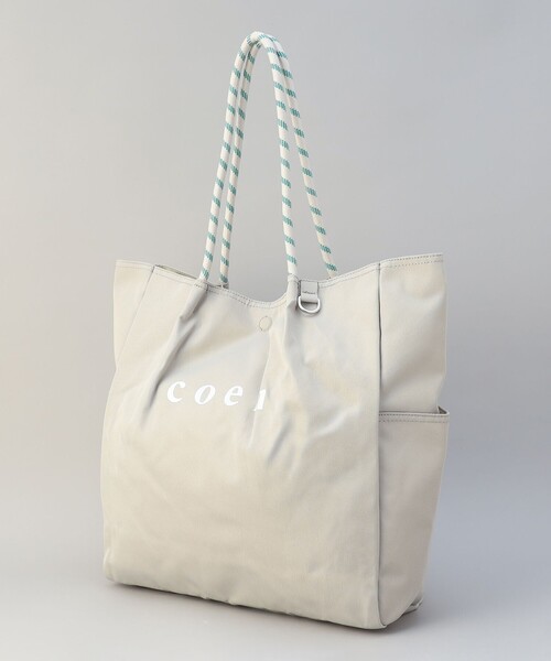 coen(コーエン)の「【追加】 coen(コーエン) ロゴ ポリキャンバストートバッグ(Lサイズ)(トートバッグ・レディース・ブラック/オリーブ/グレー/ネイビー/ベージュ・FREE)」の15枚目の写真