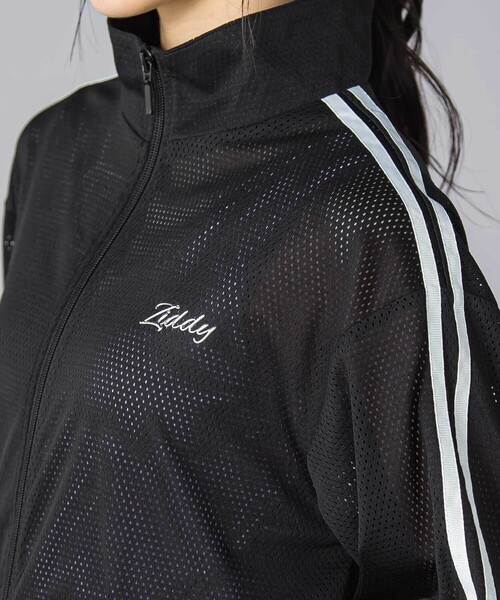 ZIDDY（ジディ）の「肩ラインメッシュジャケット(130~160cm)（ブルゾン・キッズ・ブラック/ホワイト・FREE/140cm/150cm/130cm）」の9枚目の写真