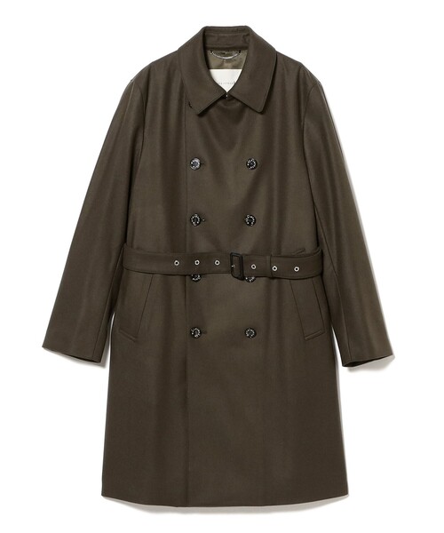 Mackintosh（マッキントッシュ）の「【別注】MACKINTOSH / DUNKELD TRENCH ライトメルトン トレンチコート（トレンチコート・メンズ・グリーン系その他5/ネイビー・38/36/34/40）」の3枚目の写真