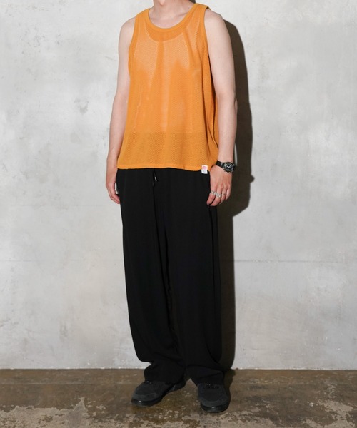 ◆boohoo◆メッシュ ラグラン スポーツ トップ WALLA WALLA SPORT / ワラワラスポーツ COTTON MESH TANK TOP