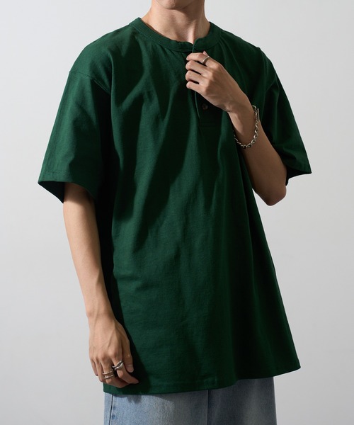 セール】【CalCru】ヘンリーネック 7.2oz Tシャツ UNTR（Tシャツ