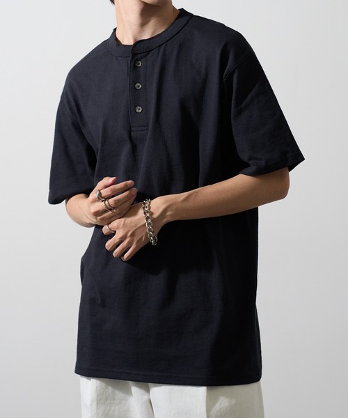 セール】【CalCru】ヘンリーネック 7.2oz Tシャツ UNTR（Tシャツ