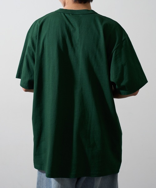 CalCru（カルクルー）の「【CalCru】ヘンリーネック 7.2oz Tシャツ UNTR（Tシャツ/カットソー・メンズ・グリーン/ネイビー/ブラック/グレー・M/L/XL）」の19枚目の写真