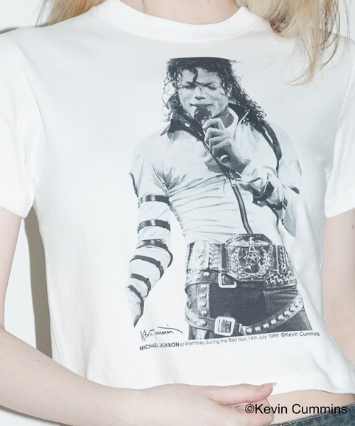 CULTURE SUPPLY（カルチャー サプライ）の「Photo Tee Michael Jackson（Tシャツ/カットソー・メンズ・ホワイト/ブラック・MEDIUM/LARGE/X-LARGE/SHORT）」の12枚目の写真