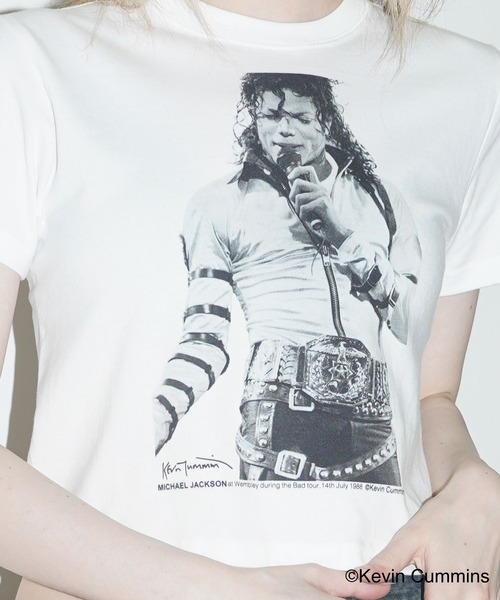 CULTURE SUPPLY（カルチャー サプライ）の「Photo Tee Michael Jackson（Tシャツ/カットソー・メンズ・ホワイト/ブラック・MEDIUM/LARGE/X-LARGE/SHORT）」の13枚目の写真