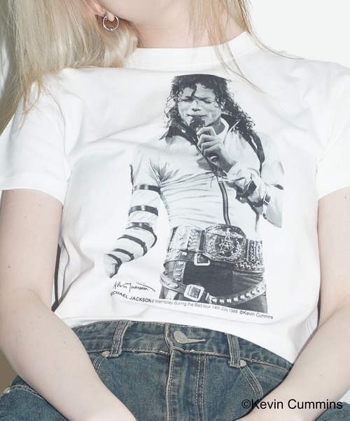 CULTURE SUPPLY（カルチャー サプライ）の「Photo Tee Michael Jackson（Tシャツ/カットソー・メンズ・ホワイト/ブラック・MEDIUM/LARGE/X-LARGE/SHORT）」の15枚目の写真