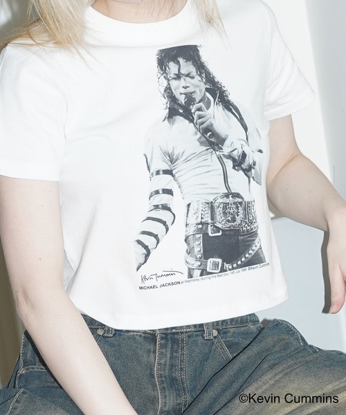 CULTURE SUPPLY（カルチャー サプライ）の「Photo Tee Michael Jackson（Tシャツ/カットソー・メンズ・ホワイト/ブラック・MEDIUM/LARGE/X-LARGE/SHORT）」の16枚目の写真