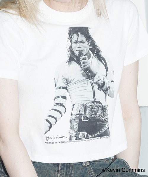 CULTURE SUPPLY（カルチャー サプライ）の「Photo Tee Michael Jackson（Tシャツ/カットソー・メンズ・ホワイト/ブラック・MEDIUM/LARGE/X-LARGE/SHORT）」の17枚目の写真
