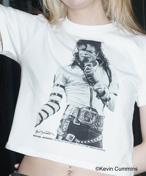 CULTURE SUPPLY（カルチャー サプライ）の「Photo Tee Michael Jackson（Tシャツ/カットソー・メンズ・ホワイト/ブラック・MEDIUM/LARGE/X-LARGE/SHORT）」の18枚目の写真