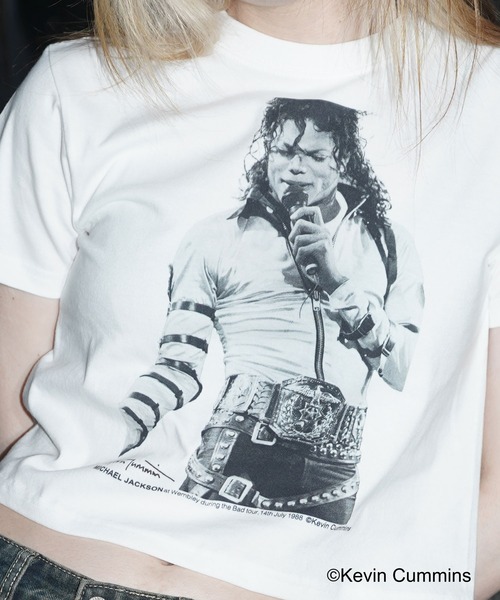 CULTURE SUPPLY（カルチャー サプライ）の「Photo Tee Michael Jackson（Tシャツ/カットソー・メンズ・ホワイト/ブラック・MEDIUM/LARGE/X-LARGE/SHORT）」の6枚目の写真