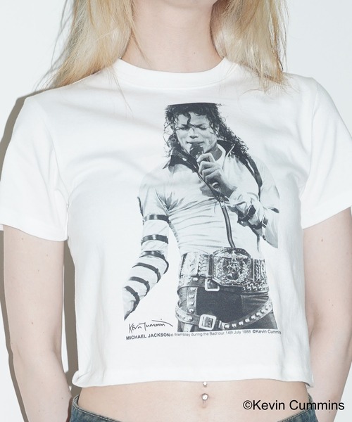 CULTURE SUPPLY（カルチャー サプライ）の「Photo Tee Michael Jackson（Tシャツ/カットソー・メンズ・ホワイト/ブラック・MEDIUM/LARGE/X-LARGE/SHORT）」の8枚目の写真
