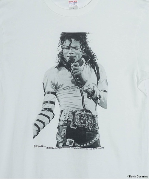 CULTURE SUPPLY（カルチャー サプライ）の「Photo Tee Michael Jackson（Tシャツ/カットソー・メンズ・ホワイト/ブラック・MEDIUM/LARGE/X-LARGE/SHORT）」の19枚目の写真