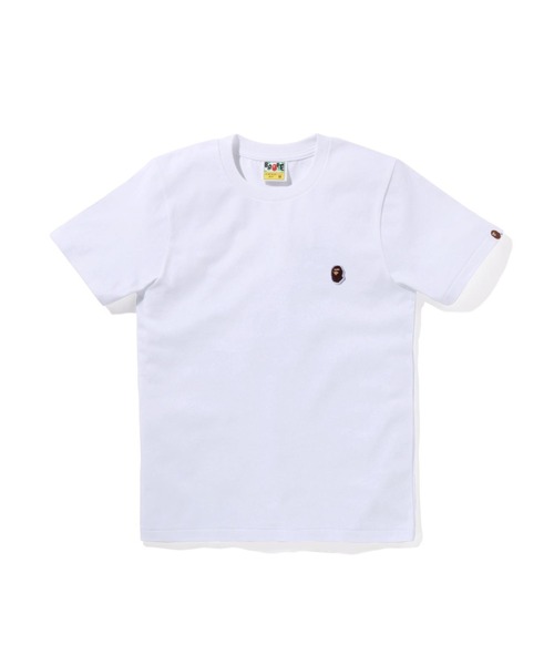 A BATHING APE(アベイシングエイプ)の「APE HEAD ONE POINT TEE #1(Tシャツ/カットソー・レディース・ホワイト/ピンク/ブラック/サックスブルー・X-SMALL/XX-SMALL/SMALL/MEDIUM)」の3枚目の写真