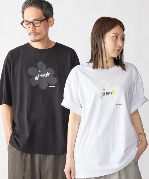 ZOZO限定】SHIPS.me x NICK GEAR: プリントロゴTシャツ（Tシャツ