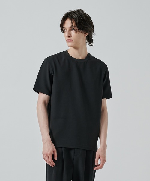 ATTACHMENT（アタッチメント）の「【ATTACHMENT/アタッチメント】〈別注〉WASHABLE SUPER EASY S/S TEE（Tシャツ/カットソー・メンズ・ダークグレー/ベージュ/ブラック・2/1）」の2枚目の写真