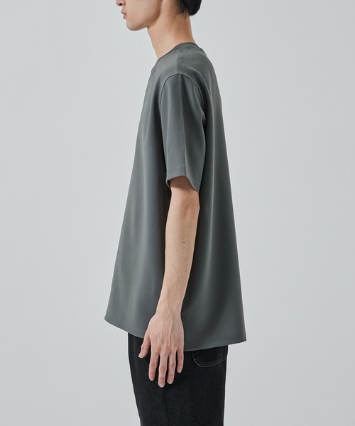 ATTACHMENT（アタッチメント）の「【ATTACHMENT/アタッチメント】〈別注〉WASHABLE SUPER EASY S/S TEE（Tシャツ/カットソー・メンズ・ダークグレー/ベージュ/ブラック・2/1）」の8枚目の写真