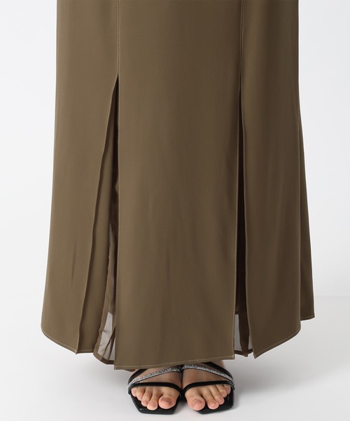 31 Sons de mode（トランテアン　ソン　ドゥ　モード）の「2026SS新色 異素材プリーツマーメイドスカート（スカート・レディース・ブラウン/ブラック/アイボリー/ダークブラウン/グリーン・S/M）」の13枚目の写真