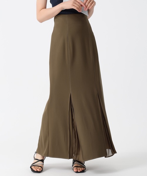 31 Sons de mode（トランテアン　ソン　ドゥ　モード）の「2026SS新色 異素材プリーツマーメイドスカート（スカート・レディース・ブラウン/ブラック/アイボリー/ダークブラウン/グリーン・S/M）」の17枚目の写真