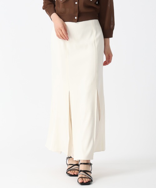 31 Sons de mode（トランテアン　ソン　ドゥ　モード）の「2026SS新色 異素材プリーツマーメイドスカート（スカート・レディース・ブラウン/ブラック/アイボリー/ダークブラウン/グリーン・S/M）」の18枚目の写真