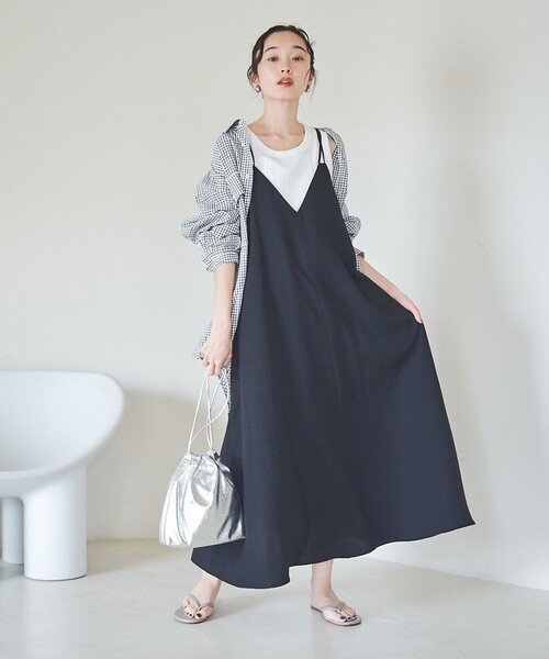 PENNEYS(ぺニーズ)の「PENNEYS(ぺニーズ)別注 シアーチェックシャツ(シャツ/ブラウス・レディース・オフホワイト/ライトブルー/ネイビー・FREE)」の7枚目の写真