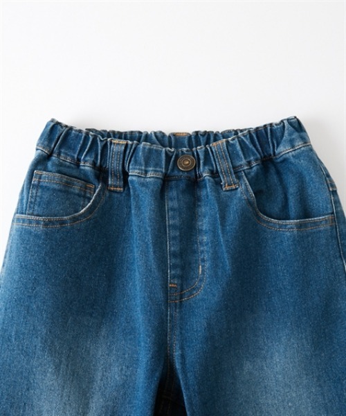 QUNTSTYLE（キュントスタイル）の「ストレッチデニムストレートパンツ（デニムパンツ・キッズ・ブルー系/ダークネイビー/ブルー・110/120/130/140/150/160/170）」の7枚目の写真