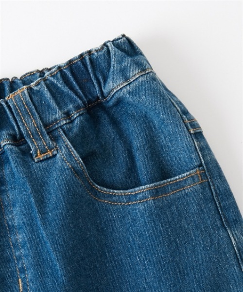 QUNTSTYLE（キュントスタイル）の「ストレッチデニムストレートパンツ（デニムパンツ・キッズ・ブルー系/ダークネイビー/ブルー・110/120/130/140/150/160/170）」の8枚目の写真