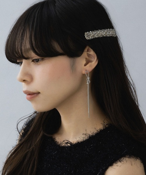 LA MUE】ロングボールチェーンピアス（ピアス（両耳用））｜LA