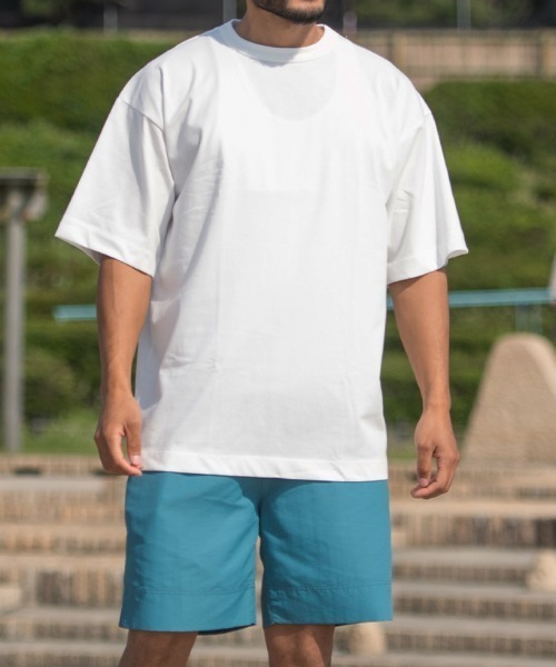 Sunny Smith(サニースミス)の「【SUNNY SMITH】ヘビーオンスChampion Plating Cool & Sweat Protect(Tシャツ/カットソー・メンズ・ブラック/オフホワイト/チャコール・LARGE/MEDIUM)」の2枚目の写真