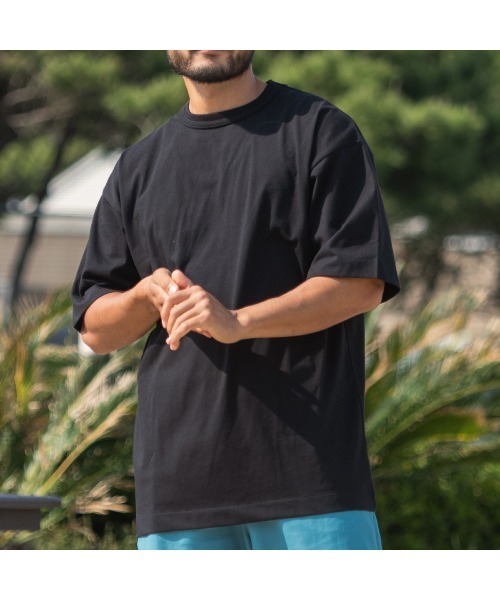 Sunny Smith(サニースミス)の「【SUNNY SMITH】ヘビーオンスChampion Plating Cool & Sweat Protect(Tシャツ/カットソー・メンズ・ブラック/オフホワイト/チャコール・LARGE/MEDIUM)」の4枚目の写真
