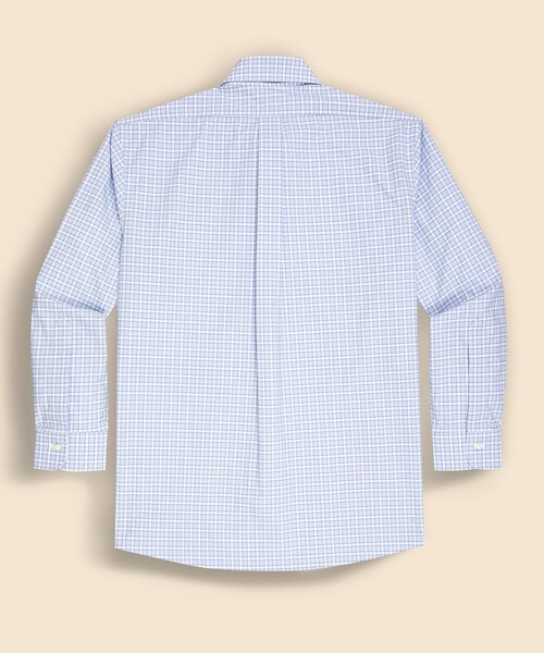 BROOKS BROTHERS(ブルックスブラザーズ)の「スーピマコットンストレッチ ブロードクロス チェック ドレスシャツ Regular Fit(シャツ/ブラウス・メンズ・ブルー系その他・16 1/2-32/15-32/15 1/2-33/15-33/16-33/16-31/17-32/14 1/2-31)」の5枚目の写真