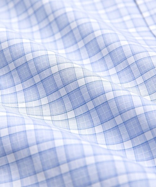 BROOKS BROTHERS(ブルックスブラザーズ)の「スーピマコットンストレッチ ブロードクロス チェック ドレスシャツ Regular Fit(シャツ/ブラウス・メンズ・ブルー系その他・16 1/2-32/15-32/15 1/2-33/15-33/16-33/16-31/17-32/14 1/2-31)」の6枚目の写真