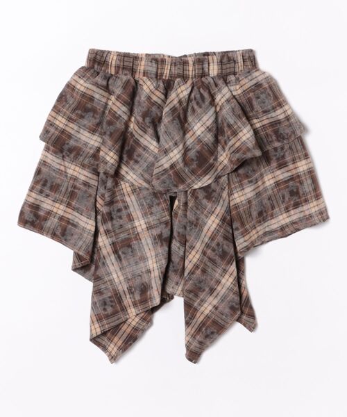 Figments（フィグメンツ）の「ブリーチチェックイレヘムスカート（スカート・レディース・ブラック/ブラウン・FREE）」の12枚目の写真