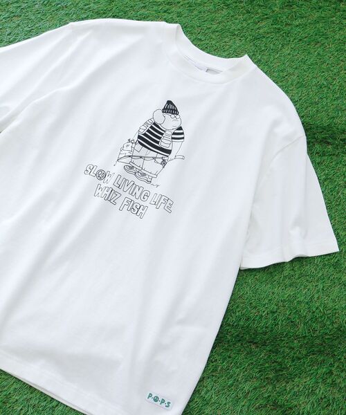 CRAFT STANDARD BOUTIQUE（クラフトスタンダードブティック）の「【P・O・P・S】のTシャツ～其の2 ユニセックス（Tシャツ/カットソー・レディース・オフホワイト/チャコールグレー・S/M/L）」の4枚目の写真