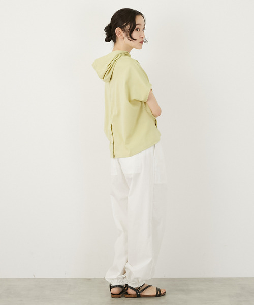 MELROSE claire(メルローズ クレール)の「スムースパーカー(Tシャツ/カットソー・レディース・オフホワイト/ネイビー/イエロー・FREE)」の20枚目の写真