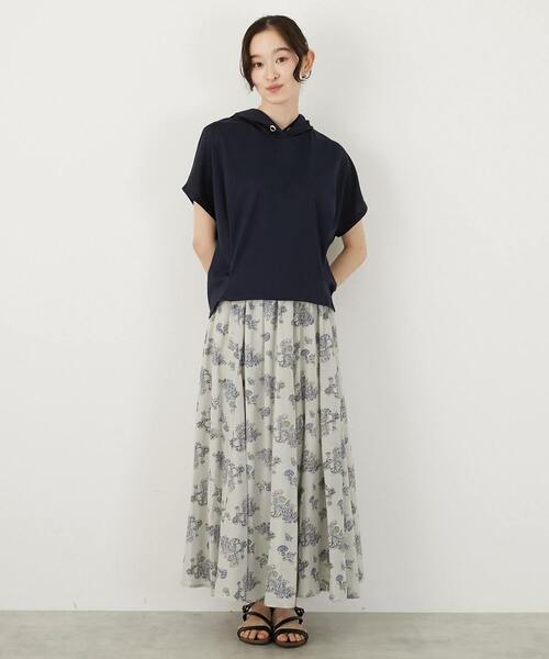 MELROSE claire(メルローズ クレール)の「スムースパーカー(Tシャツ/カットソー・レディース・オフホワイト/ネイビー/イエロー・FREE)」の18枚目の写真