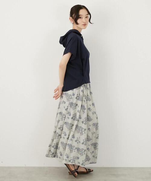 MELROSE claire(メルローズ クレール)の「スムースパーカー(Tシャツ/カットソー・レディース・オフホワイト/ネイビー/イエロー・FREE)」の15枚目の写真